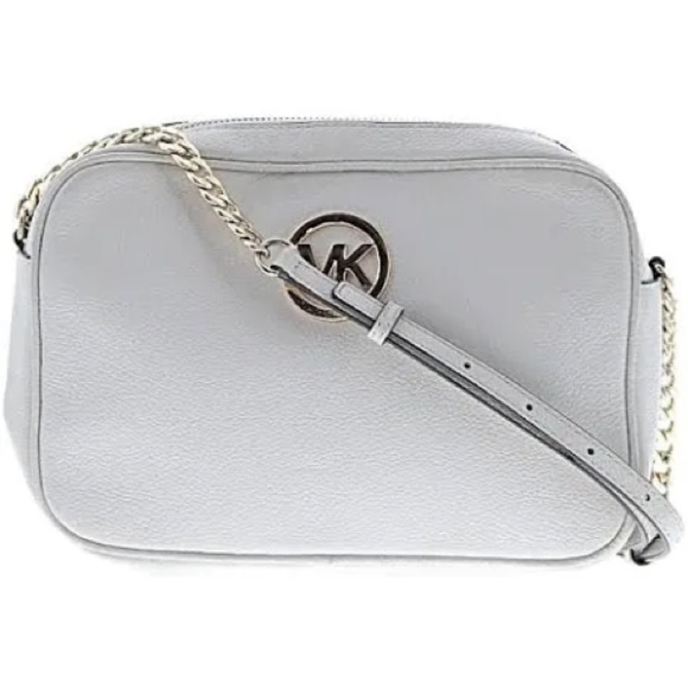 Michael Kors LG Fulton Gray Crossbody Bag. Like new